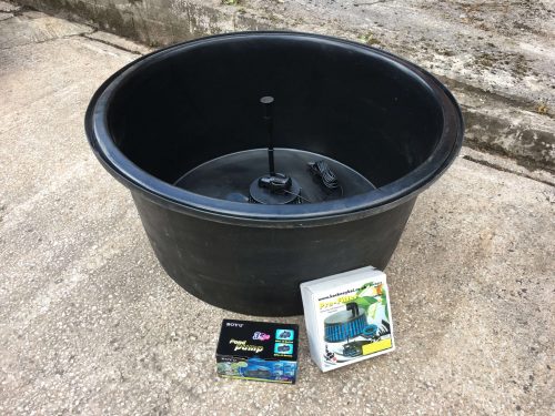 1000 Litre Rigid Pond Kit with Fountain Pump and Pre-filter