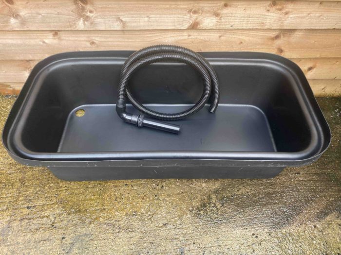 Small Duck Pond 150 litres with Drainage Kit 2 metres flexible hose. Easy to keep clean.